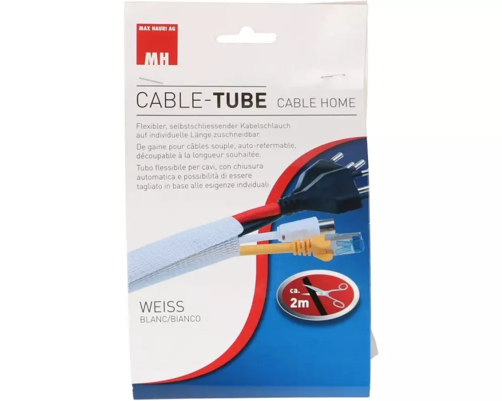 Max Hauri Spiroschlauch 2 m, Ø 25 - 40 mm Weiss