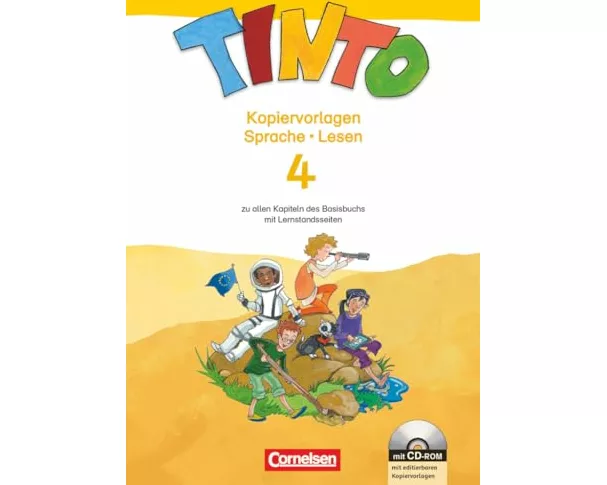 Tinto Sprachlesebuch 2-4, Ausgabe 2013, 4. Schuljahr, Kopiervorlagen mit CD-ROM, Zum Basisbuch und Arbeitsordner