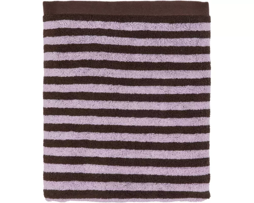 OYOY Handtuch Raita 50 x 100 cm, Braun/Lila