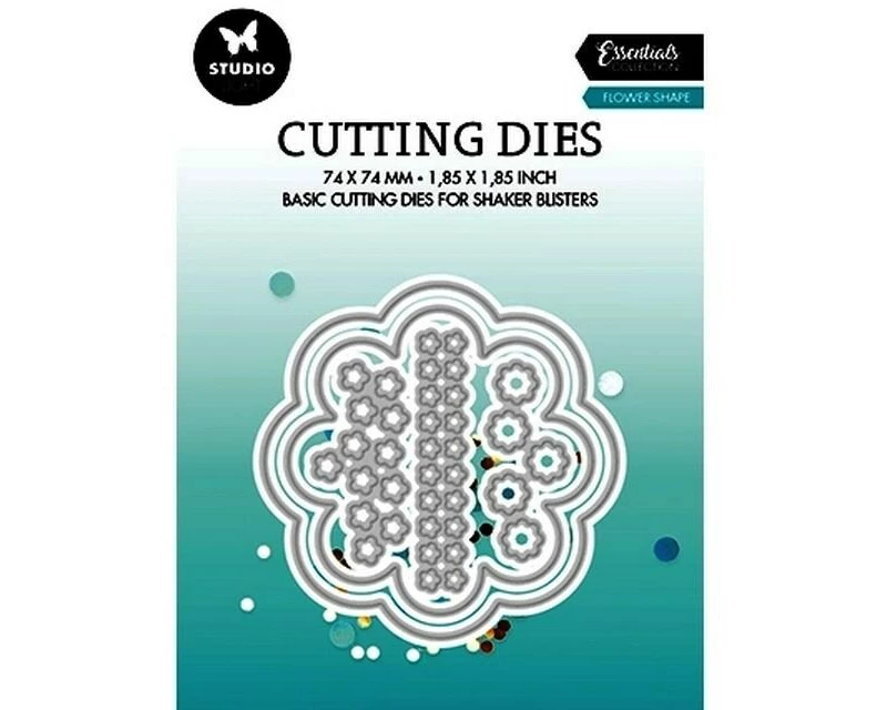 Studio Light Stanzschablone Blumenform Essentials 75 x 74 x 1 mm, 5 Stück