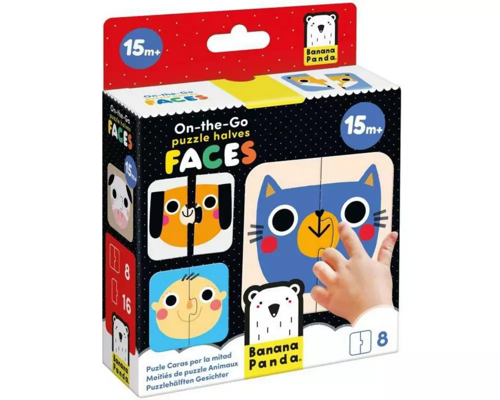 Banana Panda Puzzle On-the-Go Puzzlehäften Gesichter