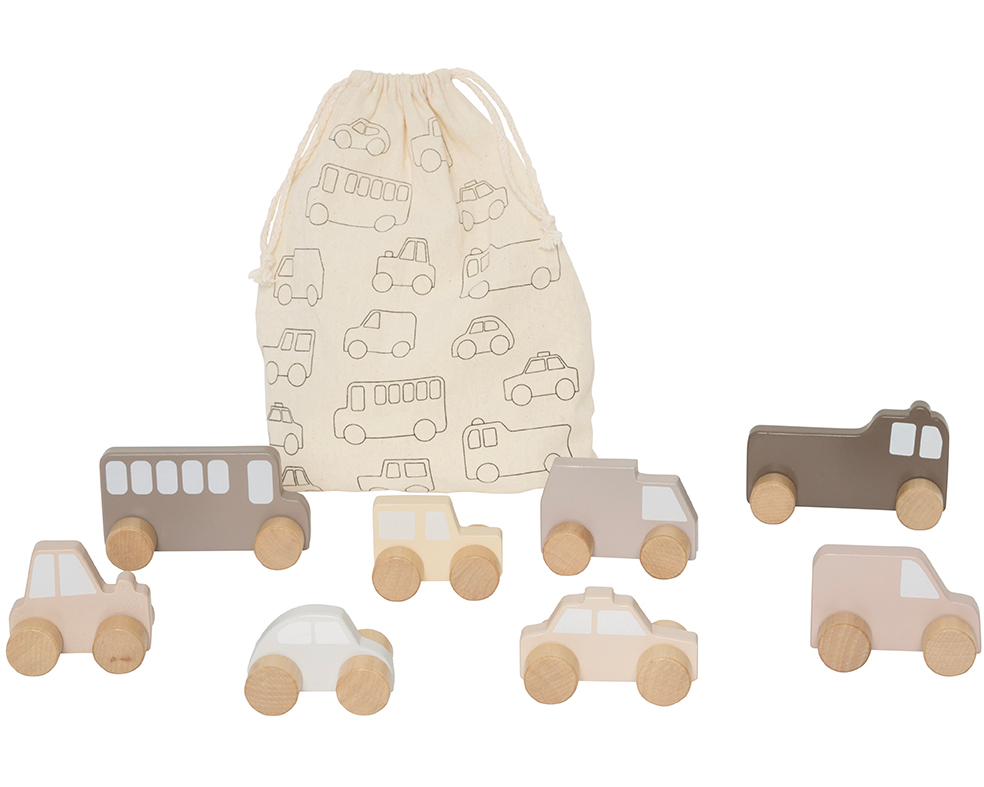 JABADABADO Erste Autos W7247 8 Autos in Stofftasche