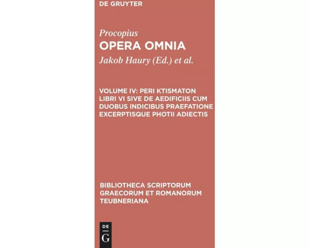 Peri ktismaton libri VI sive de aedificiis cum duobus indicibus praefatione excerptisque photii adiectis