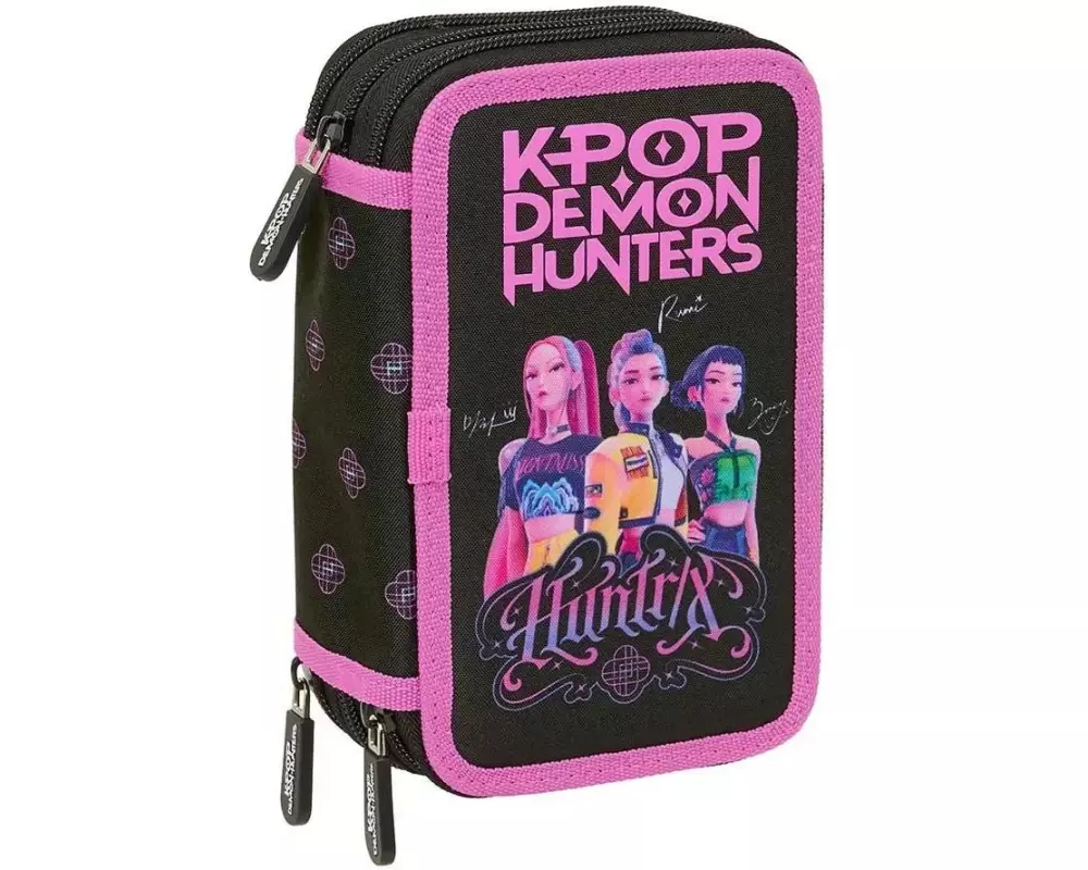 Safta Etui K-POP Demon Hunters, Polyester, Schwarz / Pink