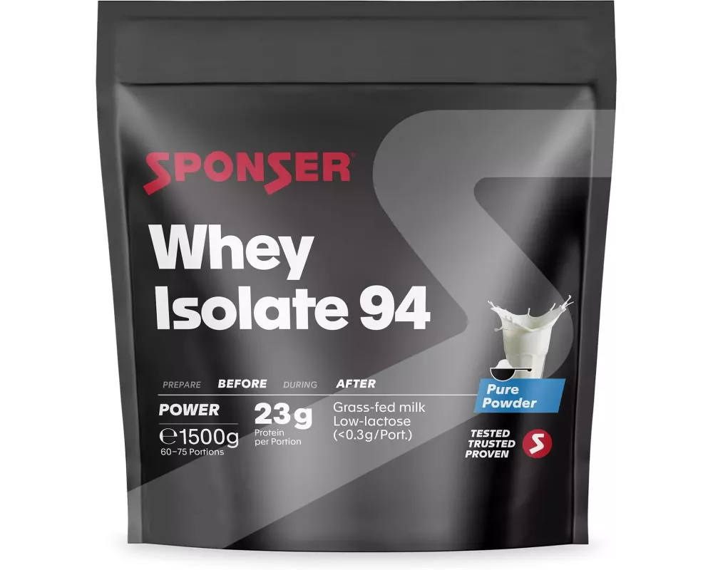 Sponser Pulver Whey Isolate 94 Nachfüllbeutel Neutral, 1500 g