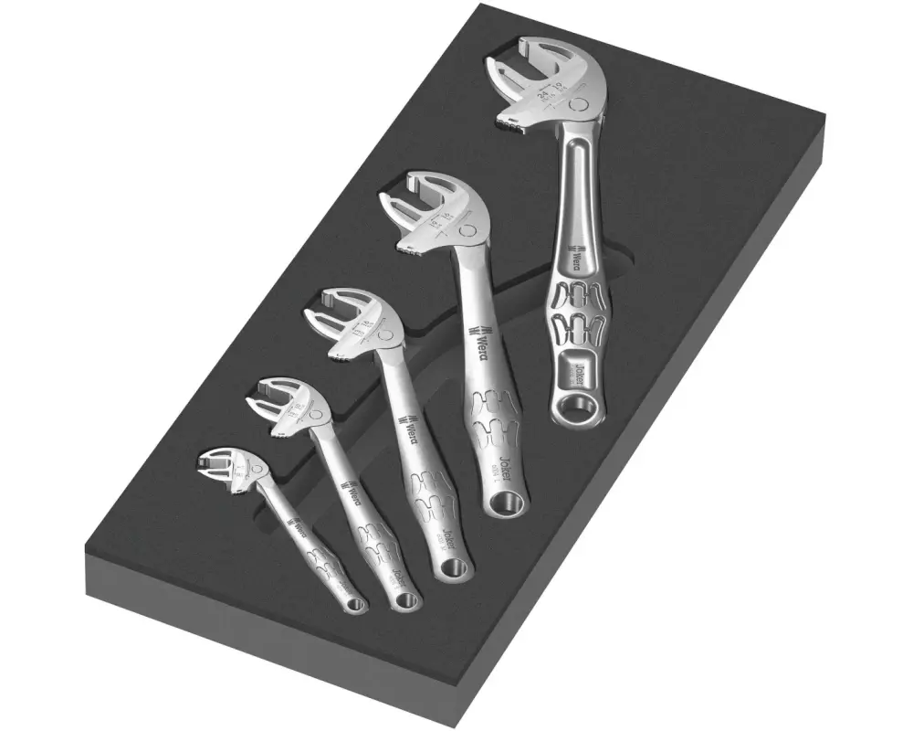 Wera Maulschlüssel-Satz Schaumstoffeinlage 6004 Joker Set1, 5-tlg