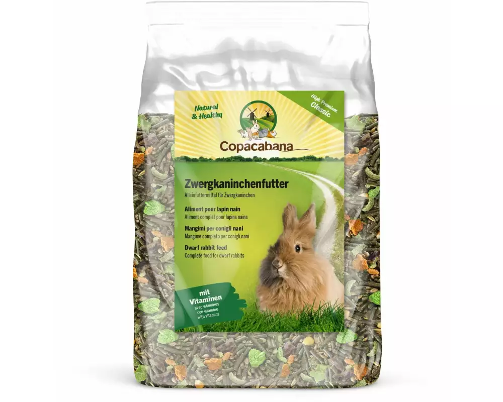 Copacabana Hauptfutter Zwergkaninchenfutter Classic, 5 kg