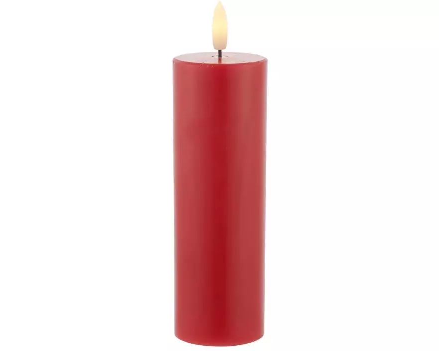 Sirius LED-Kerze Sille Exclusive, Ø 5 x 15 cm, Rot