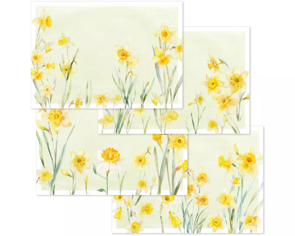 Trendform Tischset Sunny Bloom 29.7 cm x 42 cm, 4 Sujets à 12 Blatt