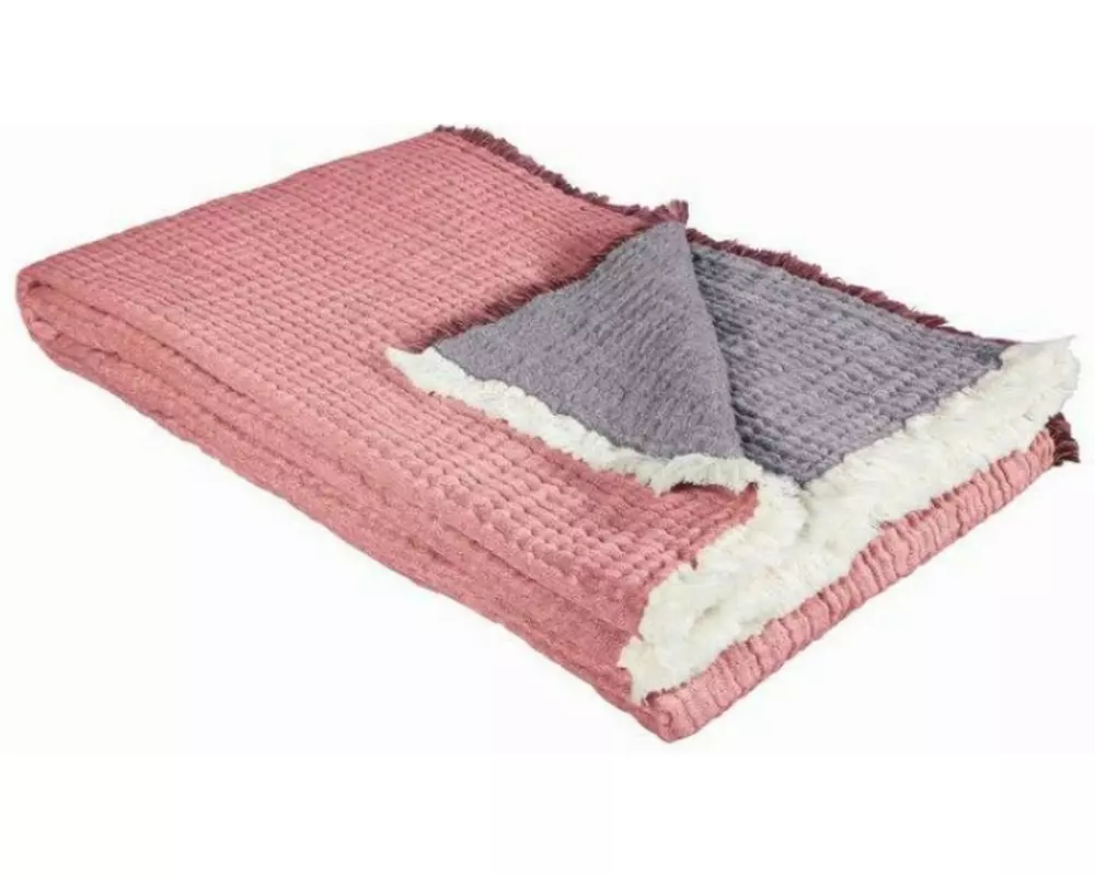 Eskimo Decke Nora 130 x 200 cm, Rosenholz-Pflaume