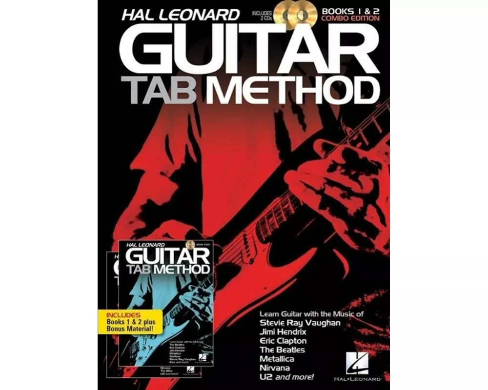 Hal Leonard Guitar Tab Method - Books 1 & 2 Combo Edition Book/Online Audio