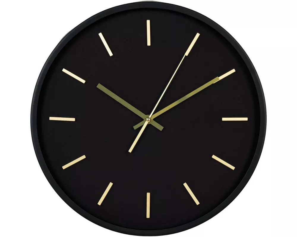 House Nordic Wanduhr Kensington ø 35 cm, Schwarz