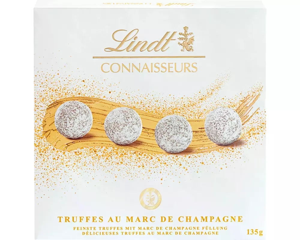 Lindt Schokolade Connaisseurs Truffes Marc de Champagne 135 g