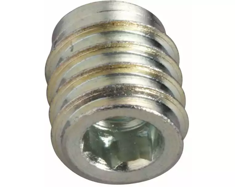 STRUCT Madenschraube, Stahl verzinkt M6 x 15 mm, 2 Stück