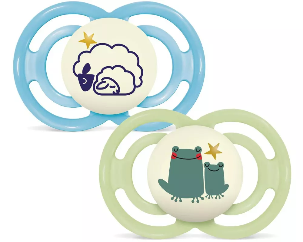 MAM Nuggi Perfect Night, 2 Stück 6-16m, Boy