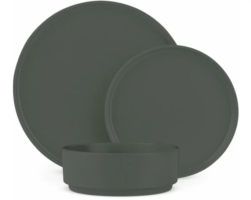 Berlinger Haus 18-teiliges Geschirrset Matte Green Collection