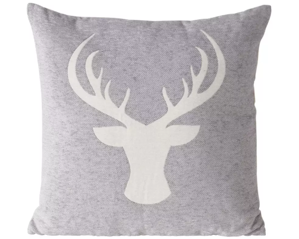 Boltze Kissen Olivo 45 x 45 cm, Grau/Weiss