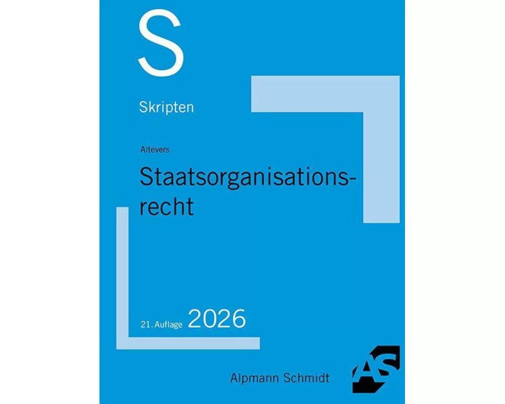 Skript Staatsorganisationsrecht