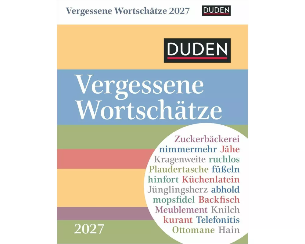 Duden Vergessene Wortschätze Tagesabreißkalender 2027
