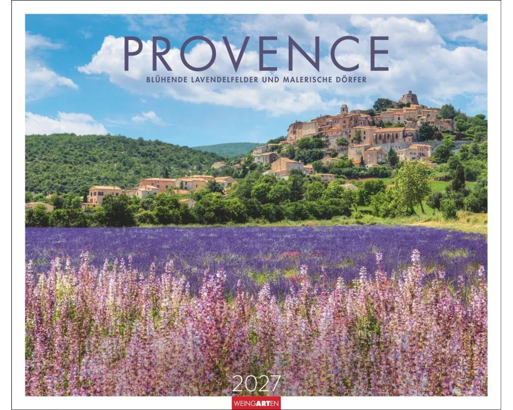 Provence Kalender 2027 - Blühende Lavendelfelder und malerische Dörfer