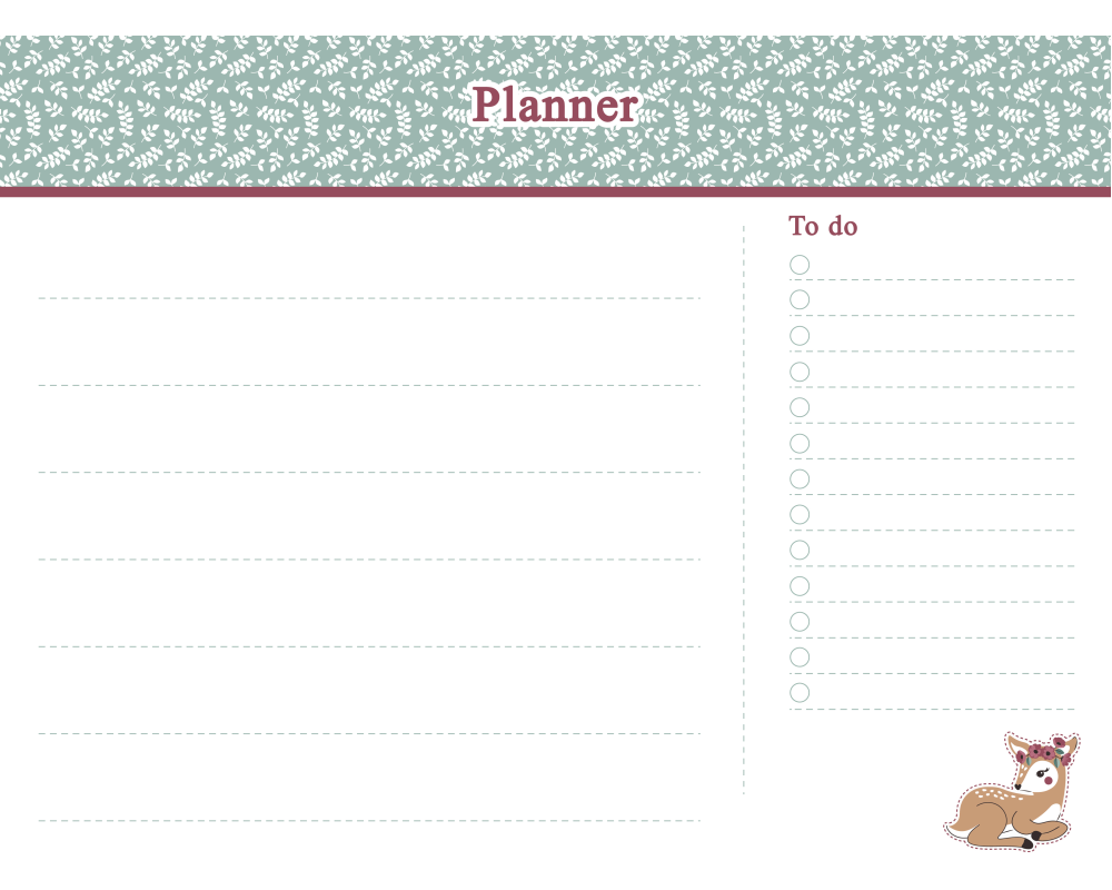 ANCOR Schreibtischpl. Sweet friends 111187 White 40x30 cm