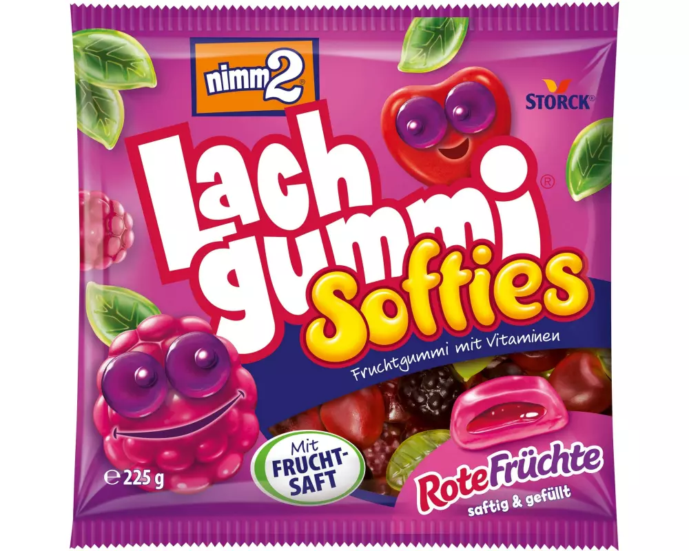 Storck Gummibonbons Nimm2 Lachgummi Sofies Rote Früchte 225 g