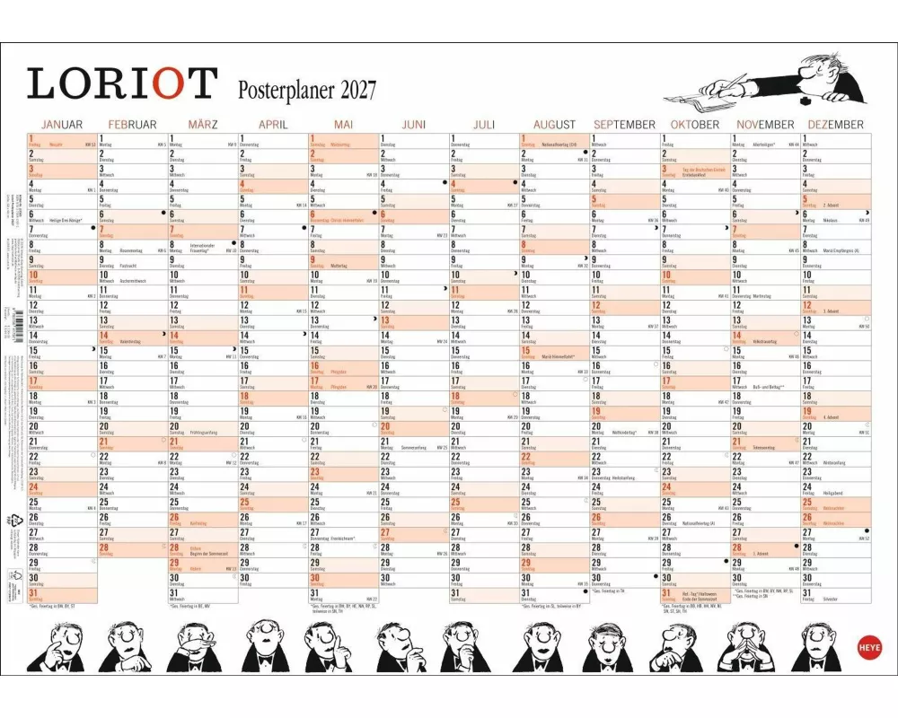 Loriot Posterplaner 2027