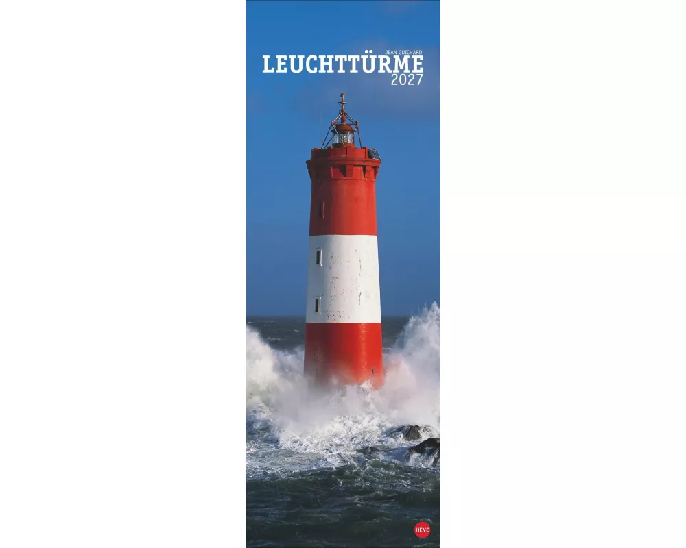Jean Guichard: Leuchttürme Vertical Kalender 2027
