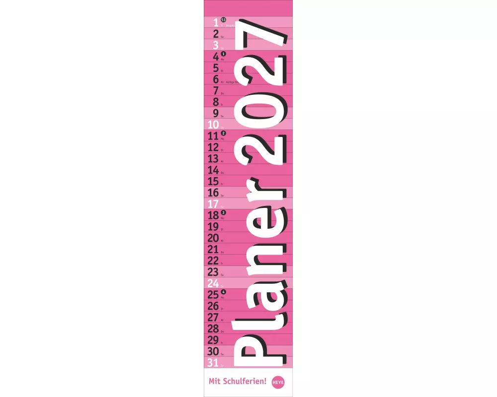 Langplaner, pink 2027