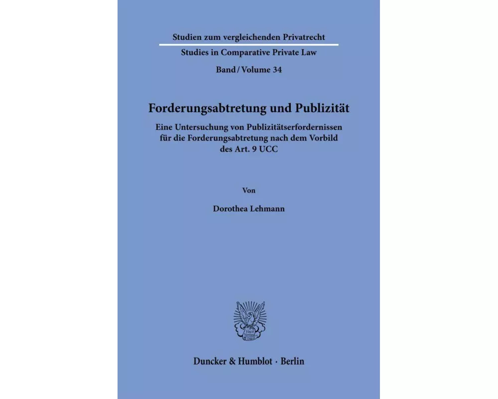 Forderungsabtretung und Publizität