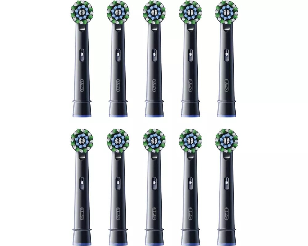 Oral-B Zahnbürstenkopf CrossAction 10 Stück, Schwarz