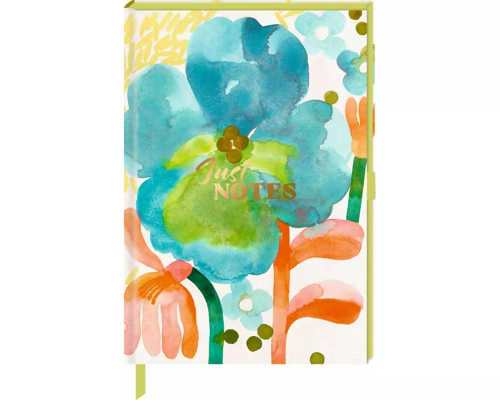 Notizbuch DIN A5 – Just Notes (Blue Flower)