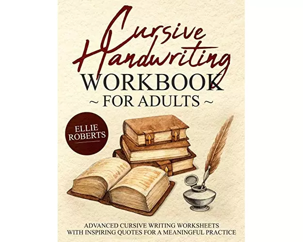 Cursive Handwriting Workbook for Adults