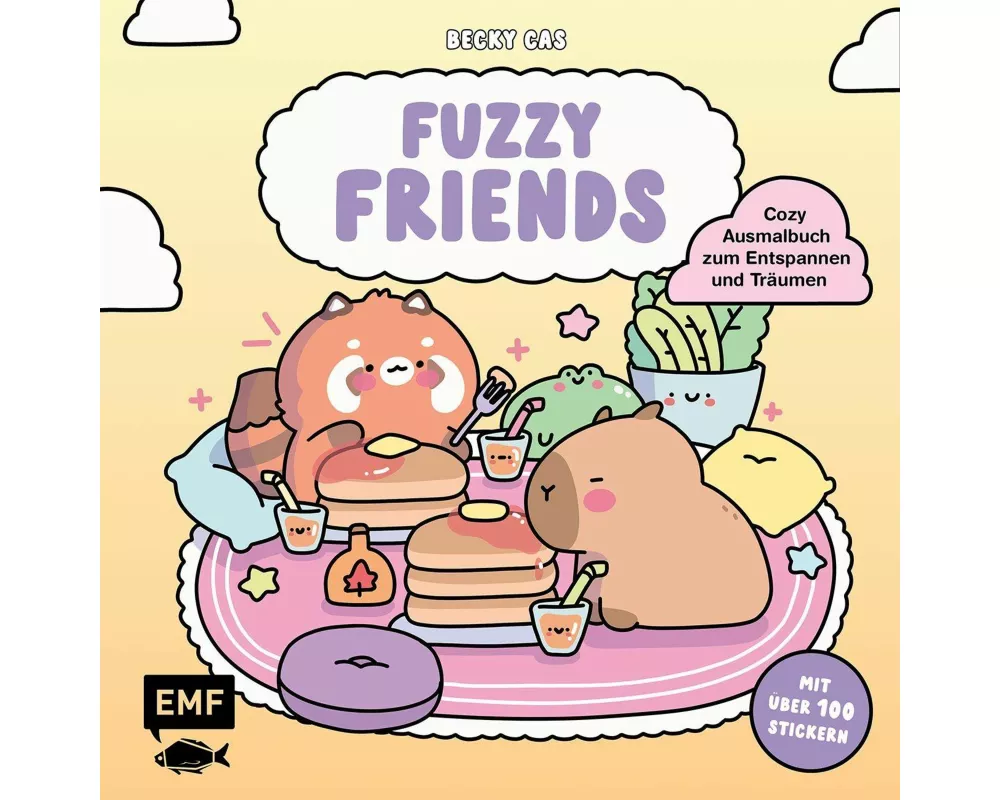 Fuzzy Friends – Cozy Ausmalbuch zum Entspannen und Träumen