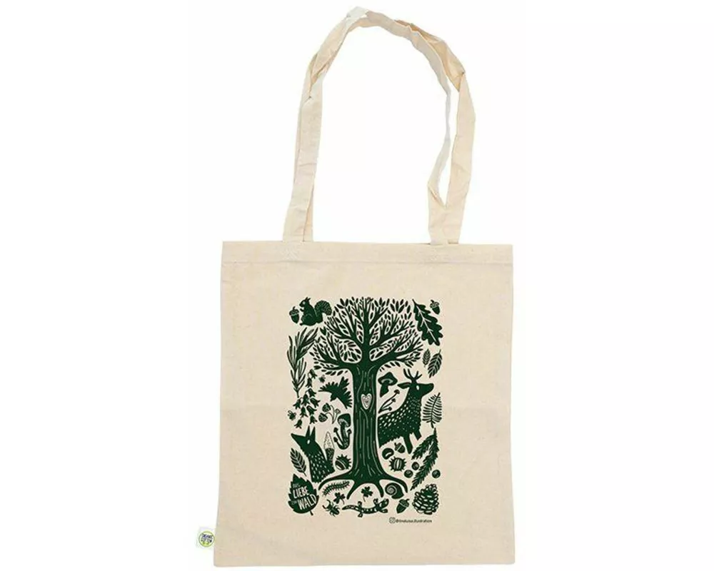Bio-Baumwolltasche Aus Liebe zum Wald