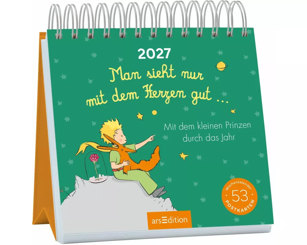 Postkartenkalender Man sieht nur mit dem Herzen gut ... 2027