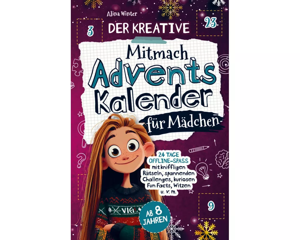 Der kreative Mitmach-Adventskalender für Mädchen