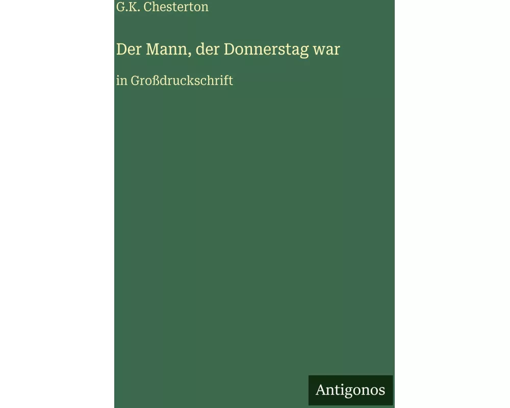 Der Mann, der Donnerstag war