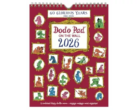 The Dodo Pad On The Wall 2026 - Calendar Year Wall Hanging Week to View Calendar Organiser