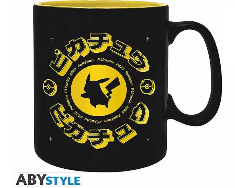 POKEMON - Mug - 460 ml - Pikachu Black Icon - cardboard box