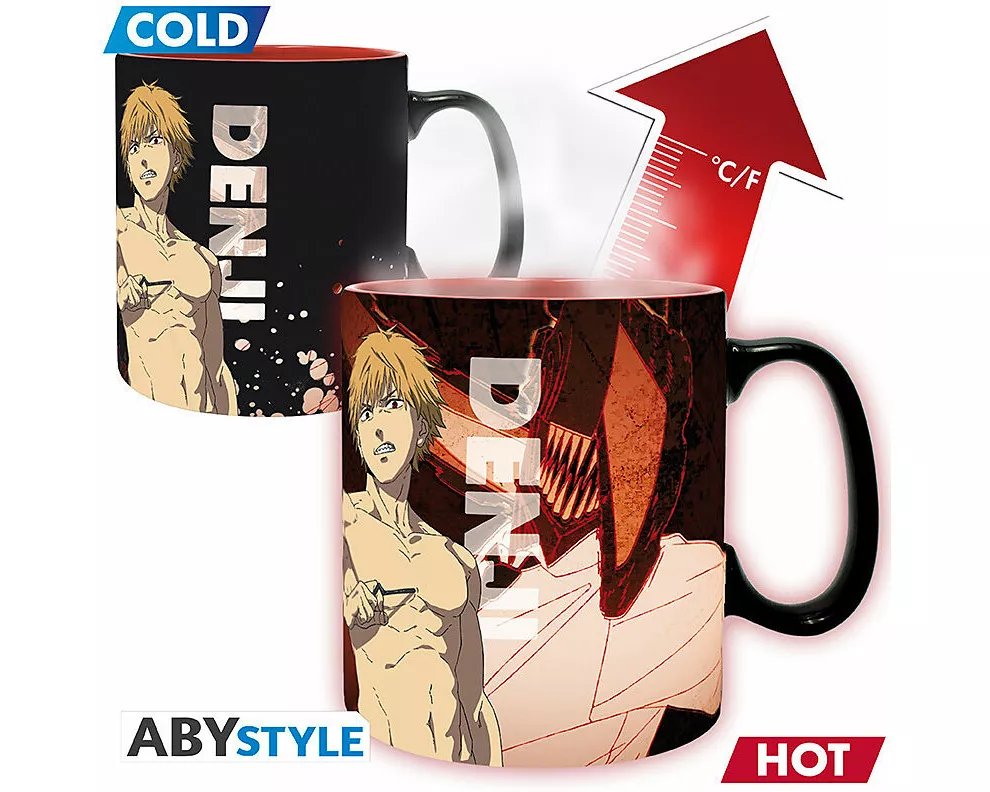 CHAINSAW MAN - Mug Heat Change- 460ml- Denji & Aki - cardboard