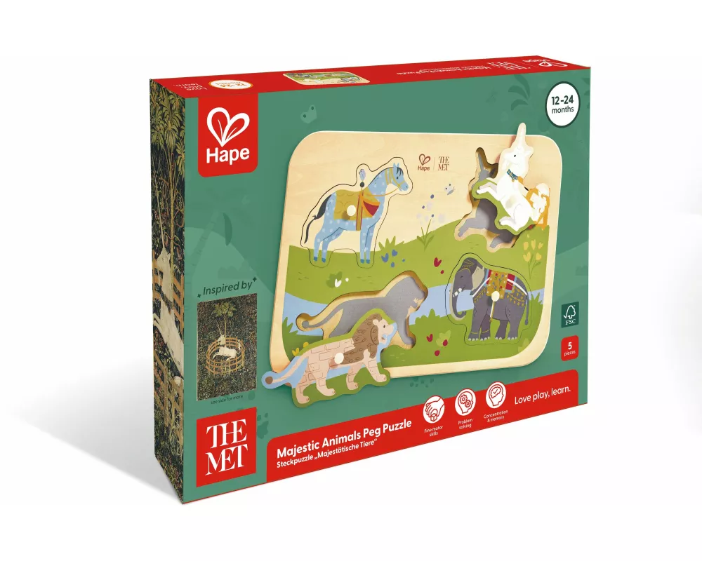 The Met: Steckpuzzle "Majestätische Tiere" - 4 Teile