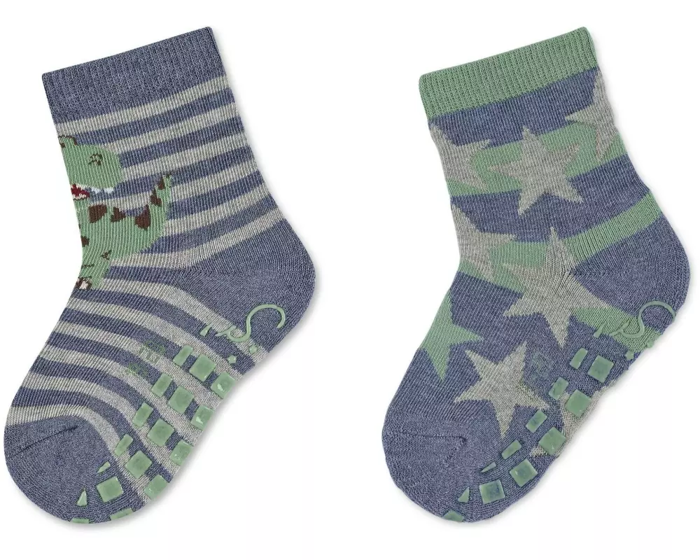 Sterntaler Antirutsch-Socken T-Rex/Sterne 2er Set Gr. 22