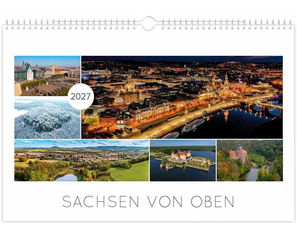 Kalender Sachsen von oben 2027 - Luftaufnahmen