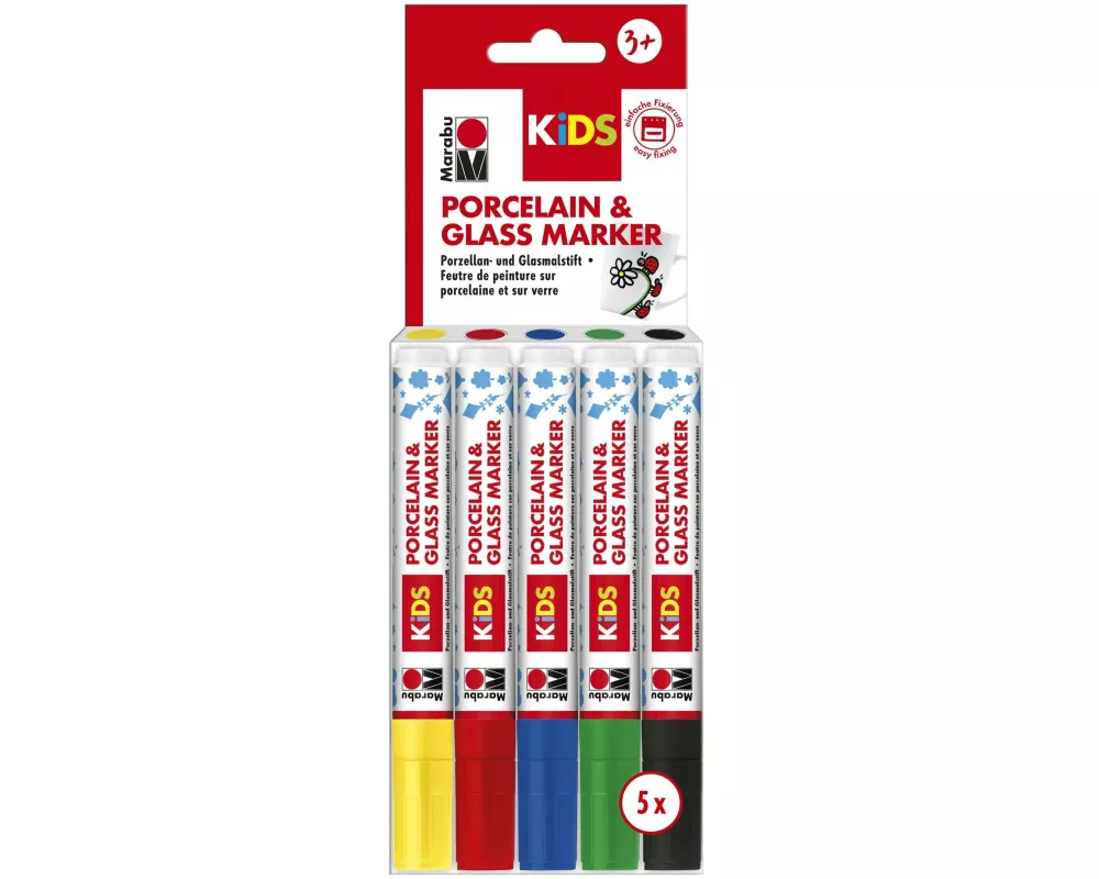 Marabu Porzellan- und Glasmarker Kids 5 Stück