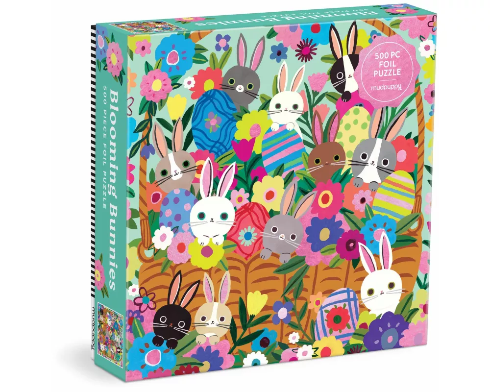 Blooming Bunnies 500 Piece Foil Family Puzzle
