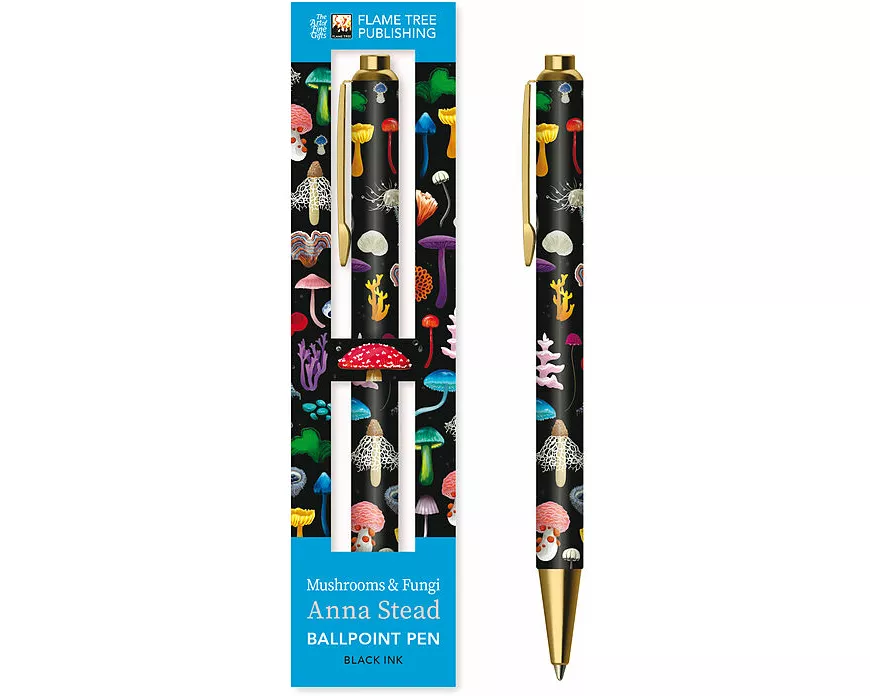 Anna Stead: Mushrooms & Fungi Boxed Decorative Ballpoint Pen