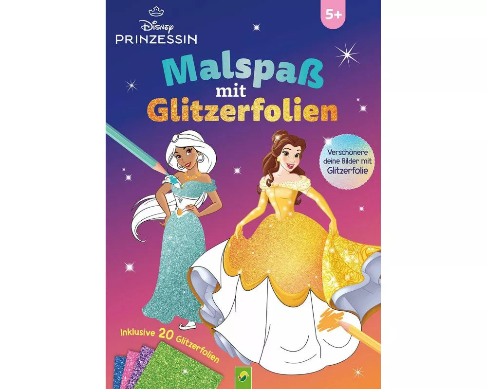 Disney Prinzessin Malspaß mit Glitzerfolien
