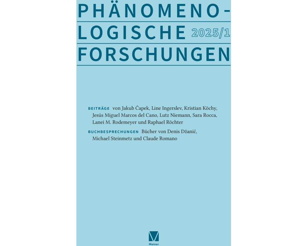 Phänomenologische Forschungen 2025-1