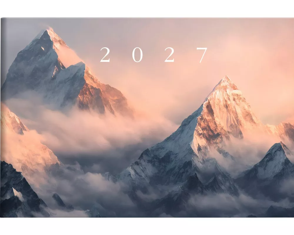 rido/idé 7017507017 Taschenkalender Mod. Septimus 2027 "Mountain" A6 quer, Papier